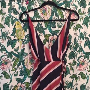 NWT Topshop Striped Midi Dress